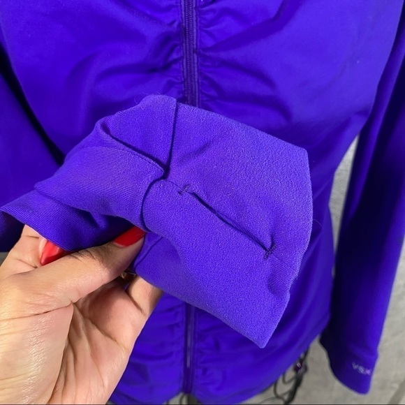 Victoria's Secret sexy sport purple ruched zip up jacket size M - Picture 5 of 8
